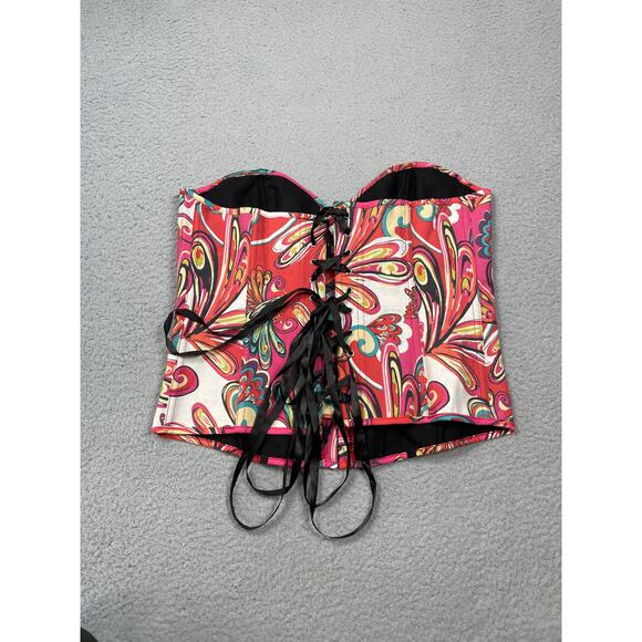 Alivila. Y Womens Size XXL Printed Corset Top NWT - Picture 2 of 11